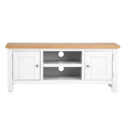Salisbury White Painted Oak Large TV Unit -Furniture Specialty Store LP LTV W4