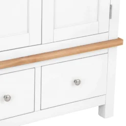 Salisbury White Painted Oak 3 Door Wardrobe -Furniture Specialty Store LP TWR W3