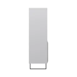 Venice Gloss Grey Tall Narrow Bookcase With LED Lighting 12 Venice Gloss Grey Tall Narrow Bookcase With LED Lighting -Furniture Specialty Store MBC 01 03Large