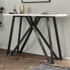 Venice Matt White Console Table