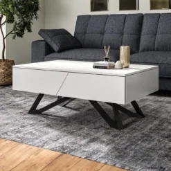 Venice Matt White Coffee Table