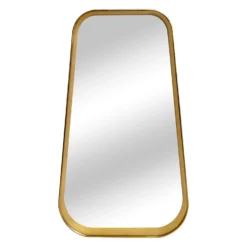 The Mirror Collection Gold Frame Flared Wall Mirror