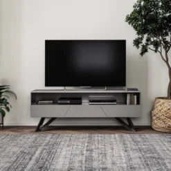 Venice Matt Dark Grey Large TV Unit