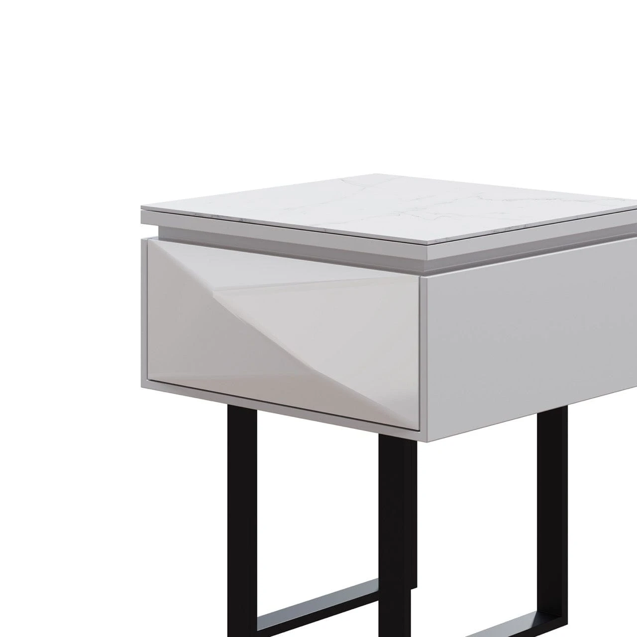 Venice Gloss Grey Lamp Table 6 Venice Gloss Grey Lamp Table - Image 6