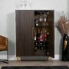 Bergamo Oak Extra Large Tall Drinks Cabinet