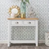 Rutland White Painted Oak Console Table