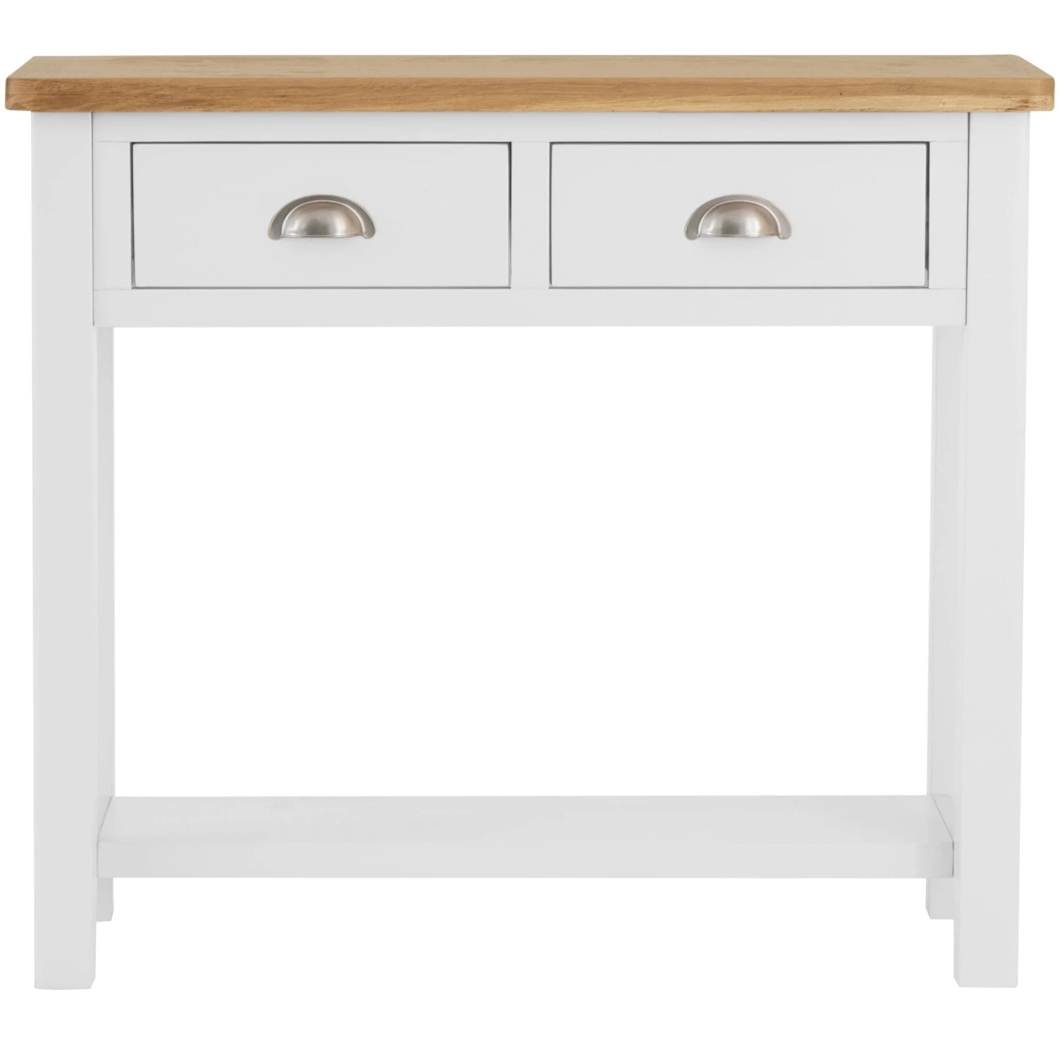 Rutland White Painted Oak Console Table 5 Rutland White Painted Oak Console Table - Image 5