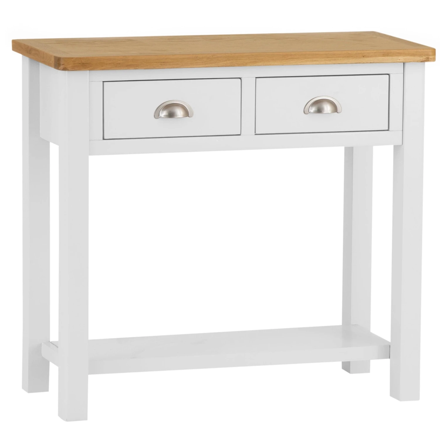 Rutland White Painted Oak Console Table 2 Rutland White Painted Oak Console Table - Image 2
