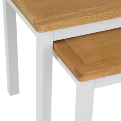 Rutland White Painted Oak Nest Of 2 Tables -Furniture Specialty Store RA N2T TR 2 scaled