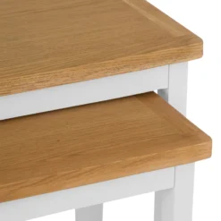Rutland White Painted Oak Nest Of 2 Tables -Furniture Specialty Store RA N2T TR 4 scaled
