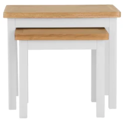 Rutland White Painted Oak Nest Of 2 Tables -Furniture Specialty Store RA N2T TR 5 2007fec2 f30f 4d63 a6cf 5431be516cc7
