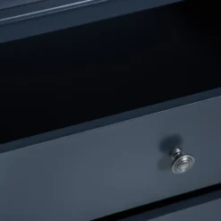 Florence Midnight Grey Painted 2 Door Wardrobe With Drawers -Furniture Specialty Store SW GWR MG 10