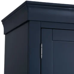 Florence Midnight Grey Painted 2 Door Wardrobe With Drawers -Furniture Specialty Store SW GWR MG 12