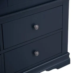 Florence Midnight Grey Painted 2 Door Wardrobe With Drawers -Furniture Specialty Store SW GWR MG 14