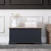 Florence Midnight Grey Painted Oak Blanket Box