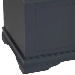Florence Midnight Grey Painted Oak Blanket Box -Furniture Specialty Store SWO BB MG 3