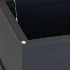 Florence Midnight Grey Painted Oak Blanket Box -Furniture Specialty Store SWO BB MG 4