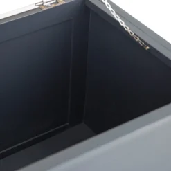 Florence Midnight Grey Painted Oak Blanket Box -Furniture Specialty Store SWO BB MG 9