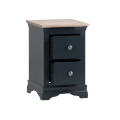 Florence Midnight Grey Painted Oak Bedside Table -Furniture Specialty Store SWO BSC MG 2
