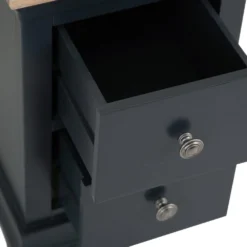 Florence Midnight Grey Painted Oak Bedside Table -Furniture Specialty Store SWO BSC MG 3