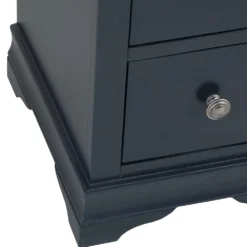 Florence Midnight Grey Painted Oak Bedside Table -Furniture Specialty Store SWO BSC MG 5