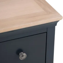 Florence Midnight Grey Painted Oak Bedside Table -Furniture Specialty Store SWO BSC MG 7
