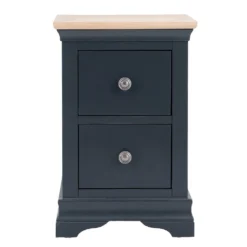 Florence Midnight Grey Painted Oak Bedside Table -Furniture Specialty Store SWO BSC MG 9