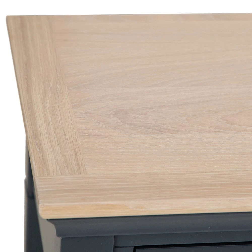 Florence Midnight Grey Painted Oak Dressing Table 8 Florence Midnight Grey Painted Oak Dressing Table - Image 8