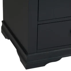 Florence Midnight Grey Painted Oak 2 Door Wardrobe With Drawers -Furniture Specialty Store SWO GWR MG 14