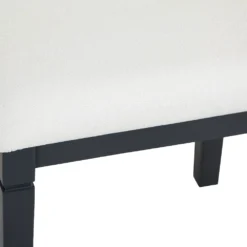 Florence Midnight Grey Painted Oak Dressing Stool -Furniture Specialty Store SWO ST MG 4