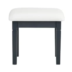 Florence Midnight Grey Painted Oak Dressing Stool -Furniture Specialty Store SWO ST MG 5