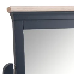 Florence Midnight Grey Painted Oak Vanity Mirror 10 Florence Midnight Grey Painted Oak Vanity Mirror -Furniture Specialty Store SWO TM MG 2