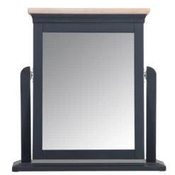 Florence Midnight Grey Painted Oak Vanity Mirror 15 Florence Midnight Grey Painted Oak Vanity Mirror -Furniture Specialty Store SWO TM MG 7