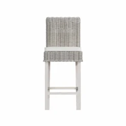 Monaco White Wicker Bar Stool -Furniture Specialty Store WW 181 04 scaled