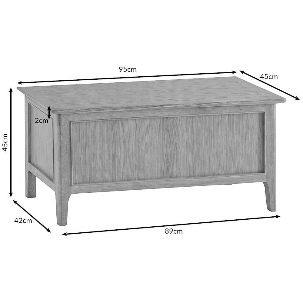 Bergen Oak Blanket Box 9 Bergen Oak Blanket Box - Image 9