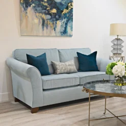 Canterbury 3 Seater Sofa Plush Sky Fabric