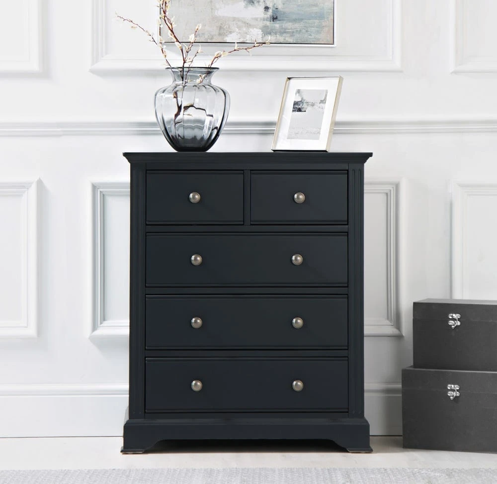 Banbury Midnight Grey Painted 2 Over 3 Chest 1 Banbury Midnight Grey Painted 2 Over 3 Chest