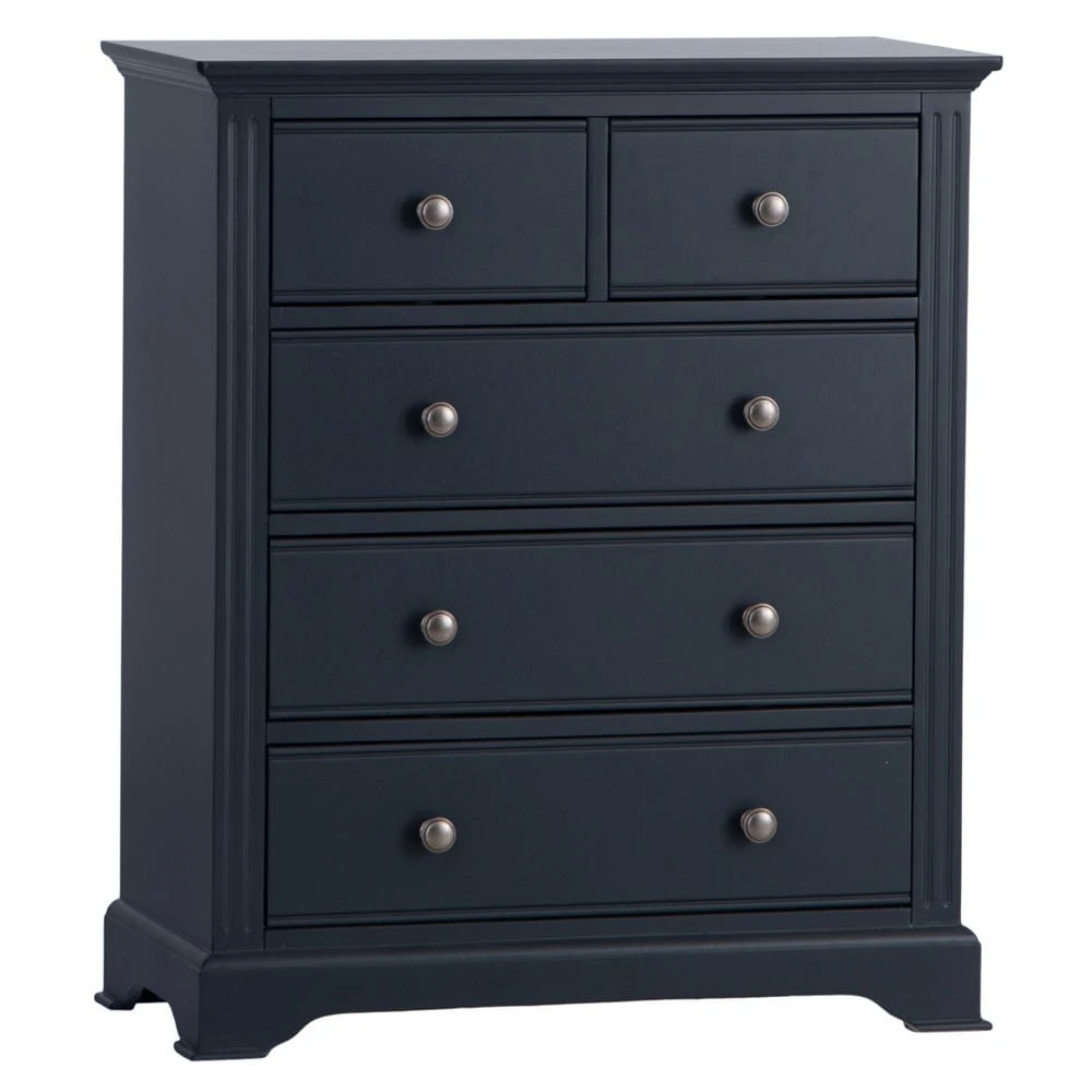 Banbury Midnight Grey Painted 2 Over 3 Chest 2 Banbury Midnight Grey Painted 2 Over 3 Chest - Image 2