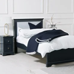 Banbury Midnight Grey Painted Single Bed Frame