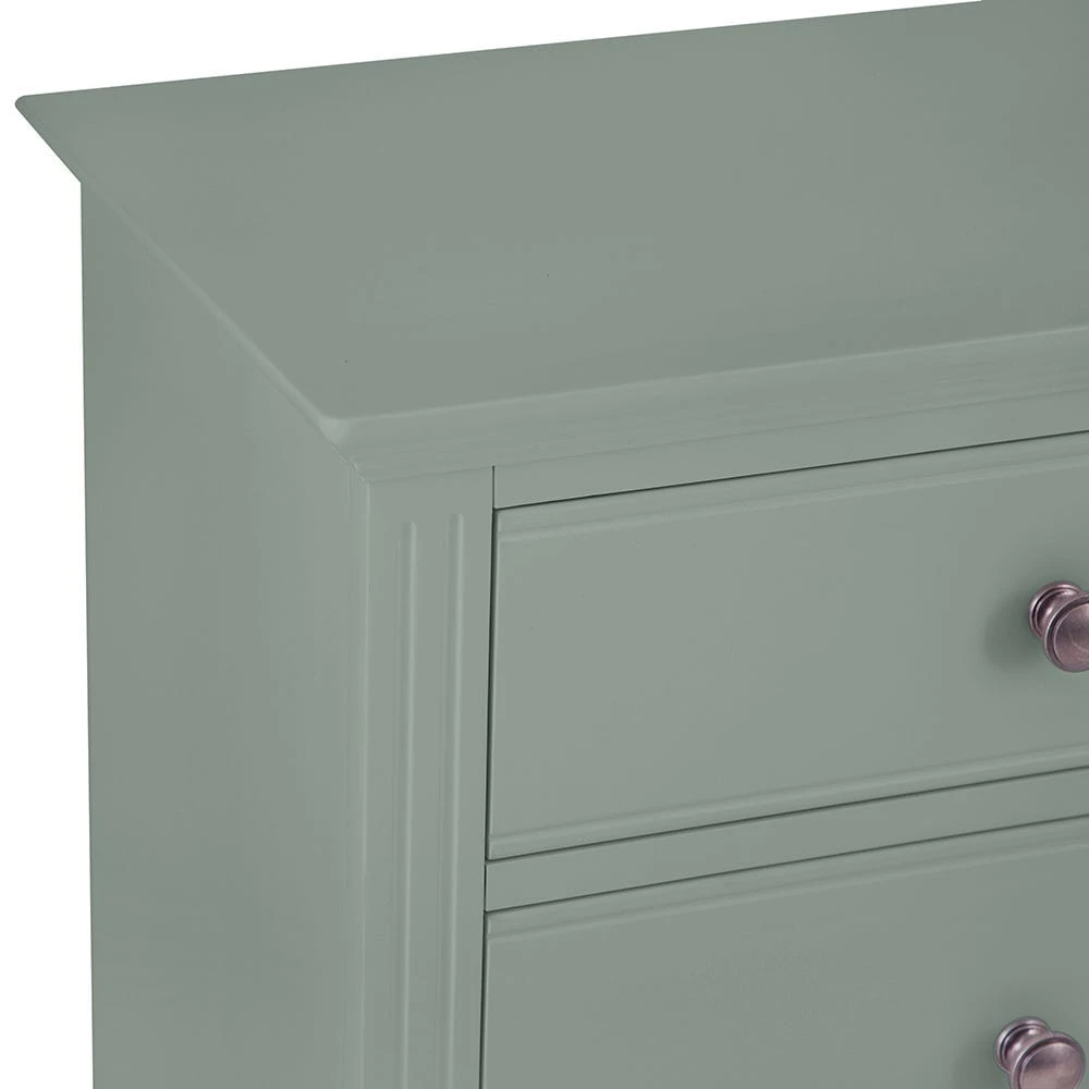Banbury Sage Green Painted Chest Of 6 Drawers 8 Banbury Sage Green Painted Chest Of 6 Drawers - Image 8