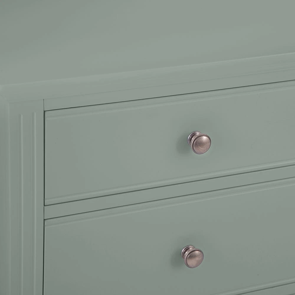 Banbury Sage Green Painted Chest Of 6 Drawers 4 Banbury Sage Green Painted Chest Of 6 Drawers - Image 4