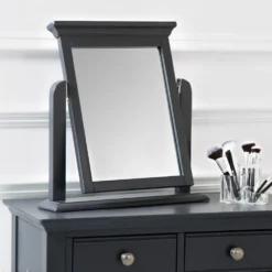 Banbury Midnight Grey Painted Vanity Mirror
