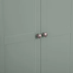 Banbury Sage Green Painted 2 Door Wardrobe With Drawers -Furniture Specialty Store bp fhr cg 11