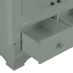 Banbury Sage Green Painted 2 Door Wardrobe With Drawers -Furniture Specialty Store bp fhr cg 6