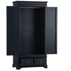 Banbury Midnight Grey Painted 2 Door Wardrobe With Drawers 19 Banbury Midnight Grey Painted 2 Door Wardrobe With Drawers -Furniture Specialty Store bp gwr mg 18 v12