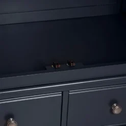 Banbury Midnight Grey Painted 2 Door Wardrobe With Drawers 21 Banbury Midnight Grey Painted 2 Door Wardrobe With Drawers -Furniture Specialty Store bp gwr mg 24 v12