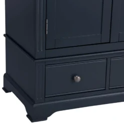 Banbury Midnight Grey Painted 2 Door Wardrobe With Drawers 23 Banbury Midnight Grey Painted 2 Door Wardrobe With Drawers -Furniture Specialty Store bp gwr mg 25 v12