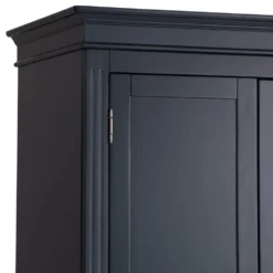 Banbury Midnight Grey Painted 2 Door Wardrobe With Drawers 24 Banbury Midnight Grey Painted 2 Door Wardrobe With Drawers -Furniture Specialty Store bp gwr mg 26 v12