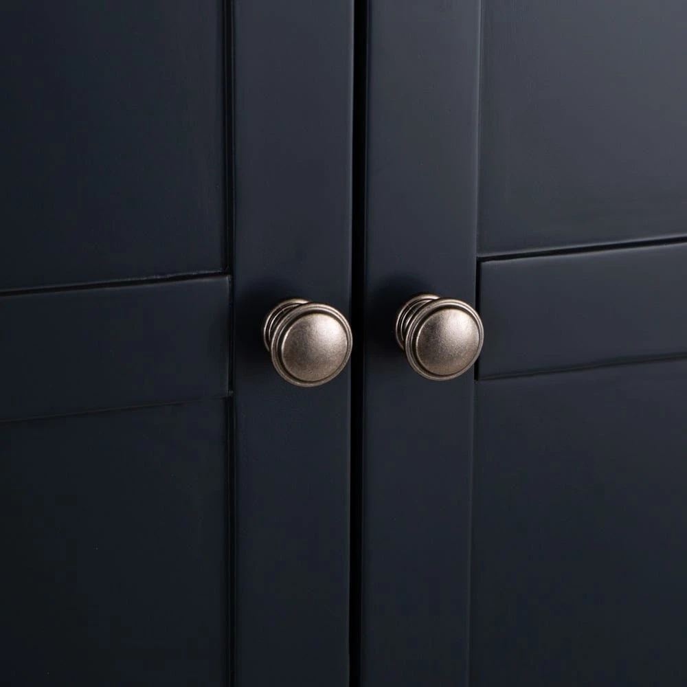 Banbury Midnight Grey Painted 2 Door Wardrobe With Drawers 13 Banbury Midnight Grey Painted 2 Door Wardrobe With Drawers - Image 13