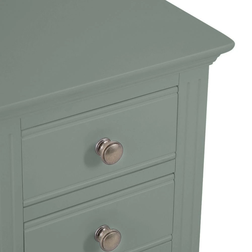 Banbury Sage Green Painted Large Bedside Table 4 Banbury Sage Green Painted Large Bedside Table - Image 4